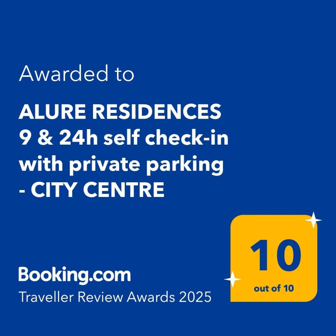 Alure Residences 9 & 24H Self Check-In, Private Parking In Front Of The Apartment Building Included, New Building, Terrace, The Apartment Building Has Its Own Park With A Lake And Outdoor Fitness, Children'S Playground, City Center Banska Bystrica Ngoại thất bức ảnh